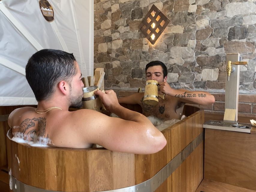 Alicante: Beer Spa Experience with Tastings and Snacks - The warm beer jacuzzi and cold tasting beer
