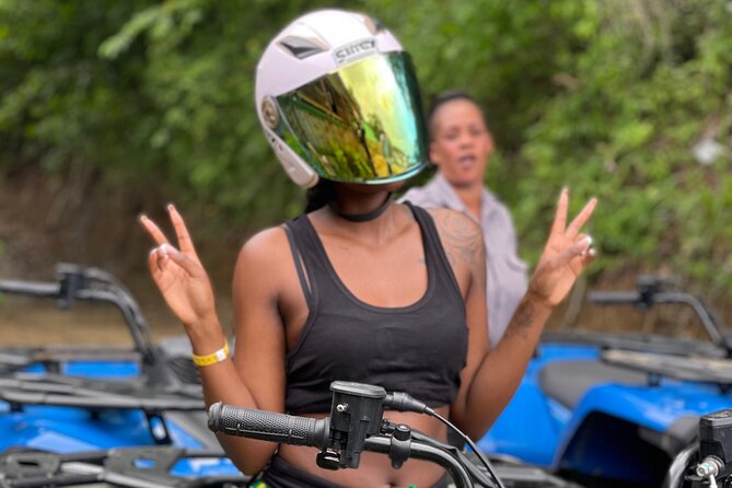 ATV and Bamboo Rafting With limestone foot massage and transport - The pickup sets the tone for the day