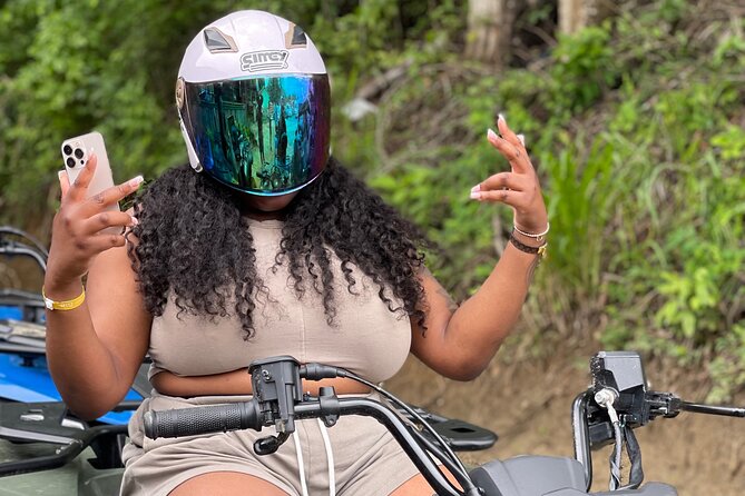ATV and Bamboo Rafting With limestone foot massage and transport - ATV riding brings the action first