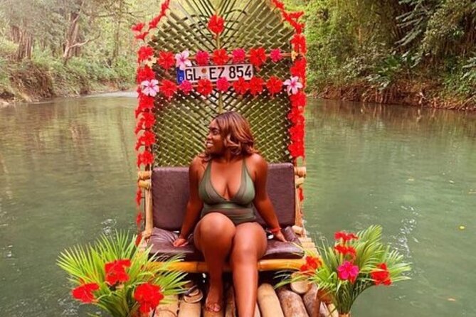 Bamboo Rafting With Foot Massage - A coconut with two bamboo straws
