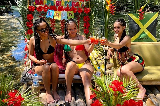 Bamboo Rafting with Limestone Foot Massage Montego Bay - The limestone foot massage on the river