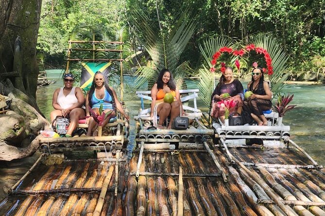 Bamboo Rafting with Limestone Foot Massage Montego Bay - Fresh coconut, swimming, and quiet river time