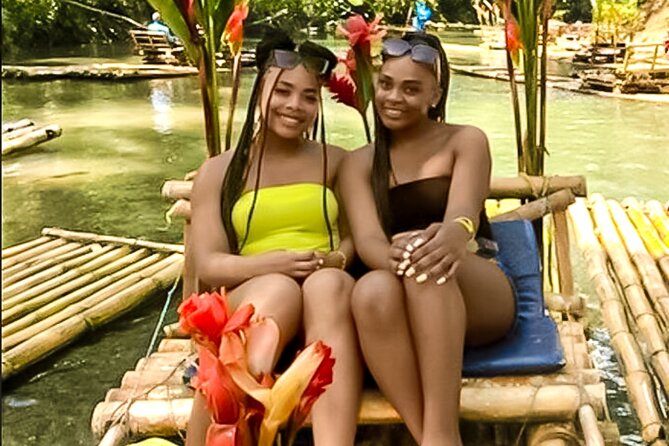 Bamboo River Rafting Limestone Foot Massage & Bottle of Rum Punch - Boarding the 30-foot bamboo raft
