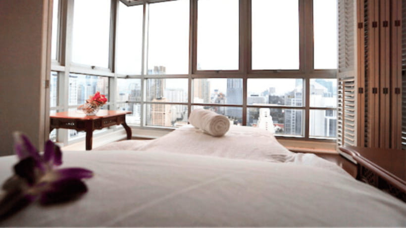 Bangkok: Let's Relax Bangkok Ploenchit Spa Experience - Bangkok views before the treatment begins