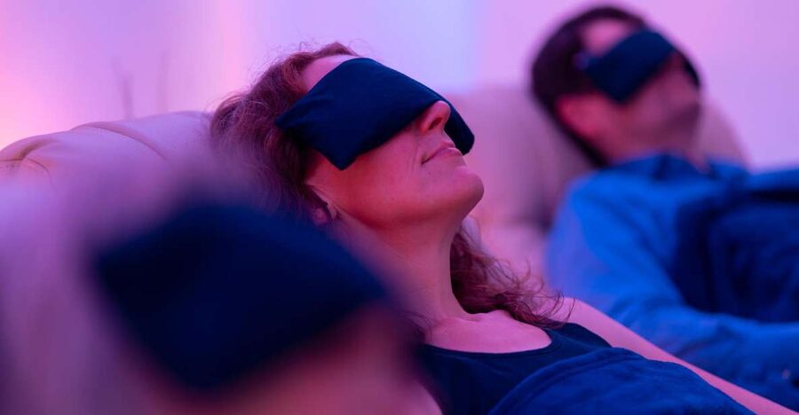 Bath: Guided Relaxation and Sound Bath - Finding the blue door near Thermae Spa