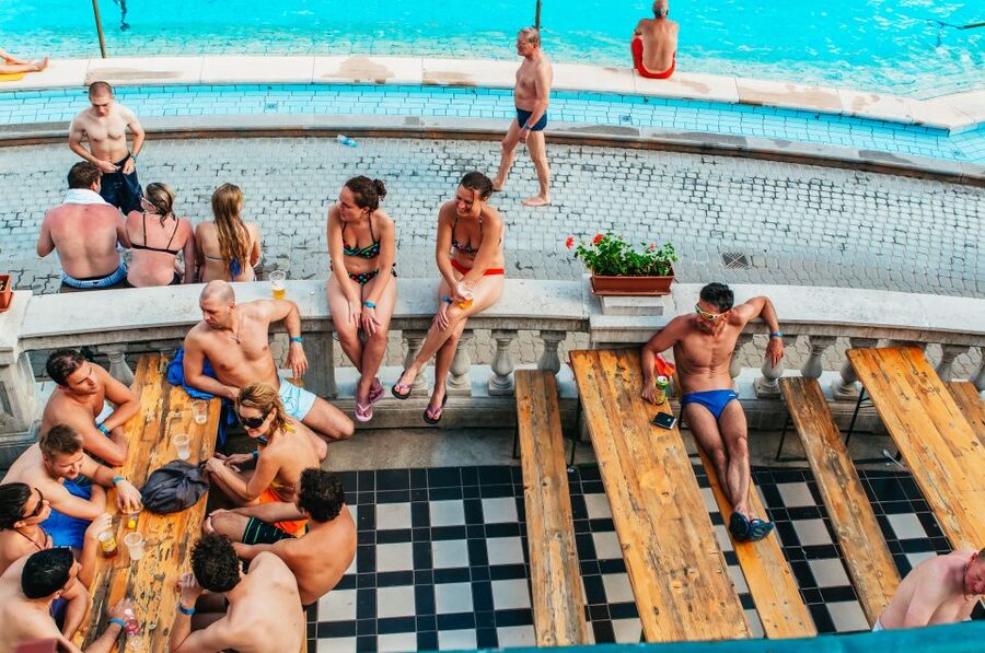 Budapest: Széchenyi Spa Day Ticket with Optional Upgrades - The three outdoor pools are the main event