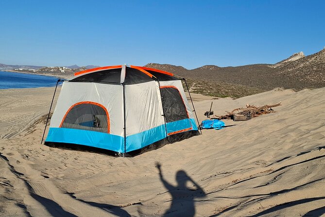 Camping with Sandboarding and Sunset Massages - A desert day that turns into a night