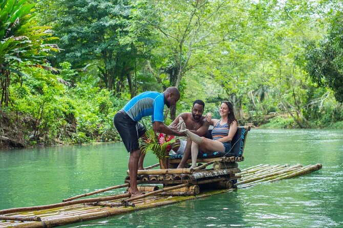 Dunn's River Falls + Bamboo Rafting With Limestone Foot Massage - Who will enjoy this most