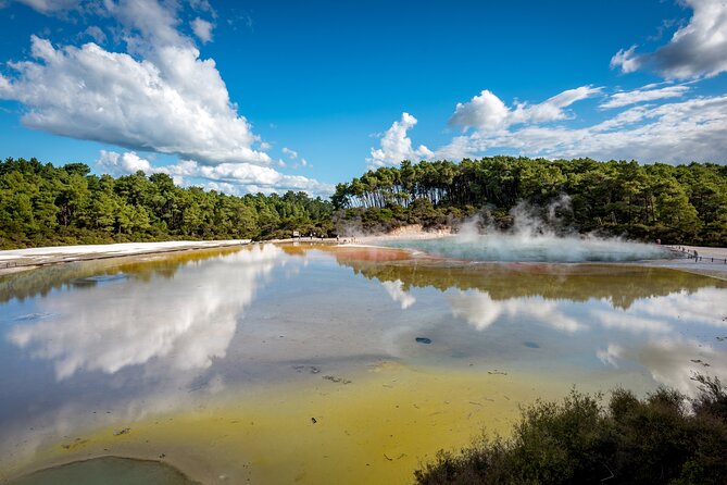 From Auckand: Waiotapu and Polynesian Spa Rotorua Day Tour - Two hours among Wai-O-Tapu’s volcanic colors