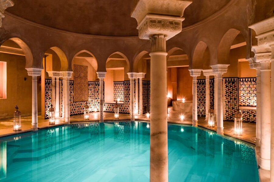 From Malaga: Hammam Bath, Kessa and Relaxing Massage Tour - A short massage on a warm stone table