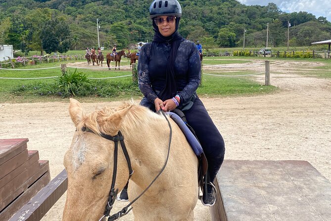 Great River Rafting Limestone Foot Massage and Horseback Rides From Montego Bay - The swimming horse ride into the Caribbean Sea