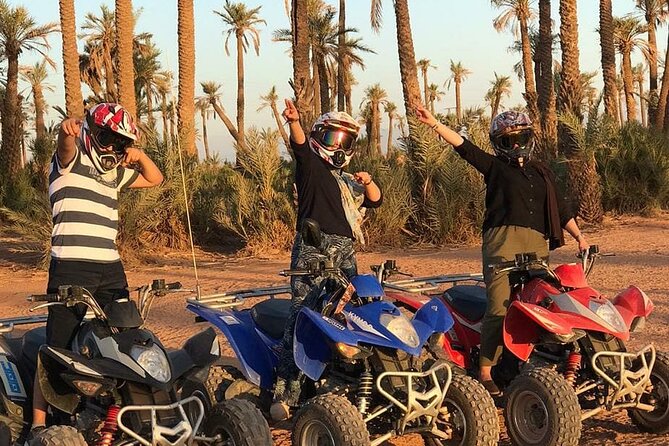 Half day quad bike at landscape of Marrakech and spa Hamam from Casablanca - Agafay Stone Desert: rocky tracks and Atlas views
