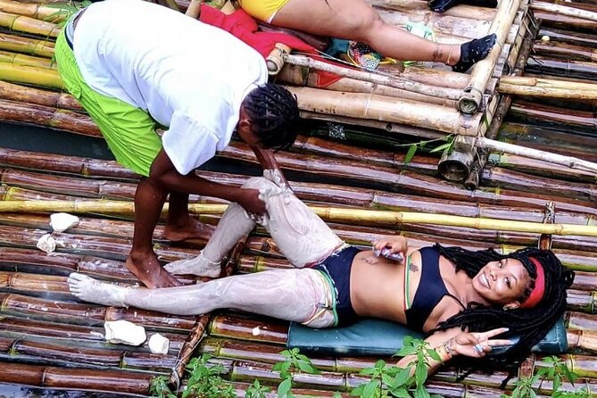 Jamaica Bamboo River Rafting Experience with Lime Stone Massage - The limestone foot and leg massage