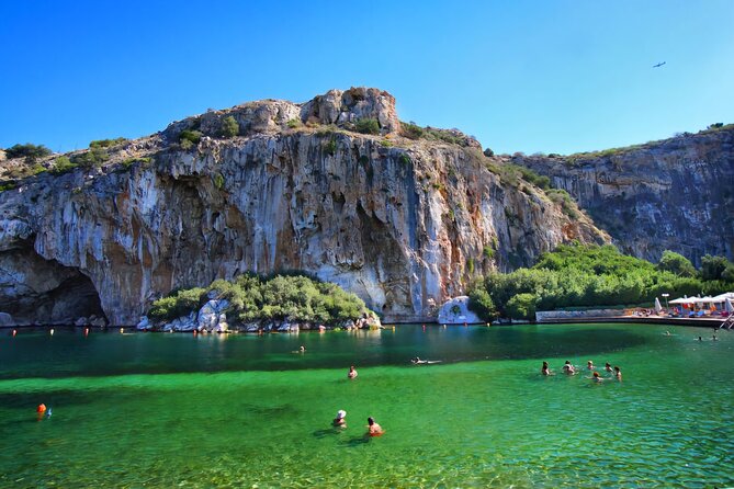 Lake Vouliagmeni Thermal Spa And Temple Of Poseidon Tour - Key points at a glance