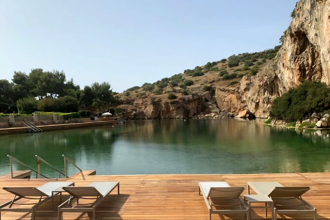 Lake Vouliagmeni Thermal Spa And Temple Of Poseidon Tour - Along Poseidon Avenue and the coast