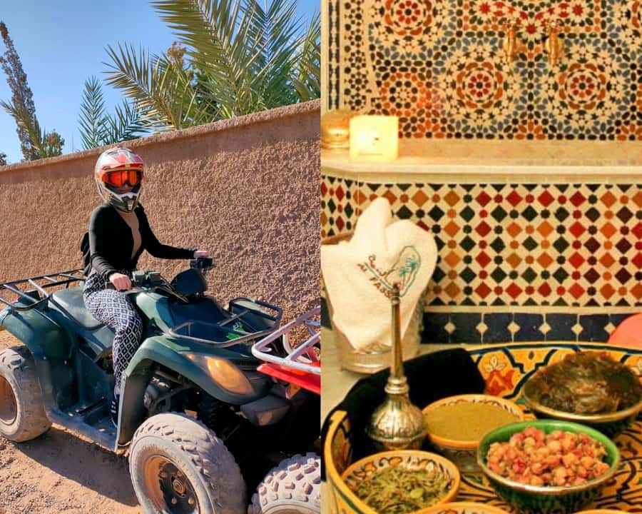 Marrakech: Palmeraie Quad Bike & Traditional Moroccan Spa - Pickup from your hotel or riad