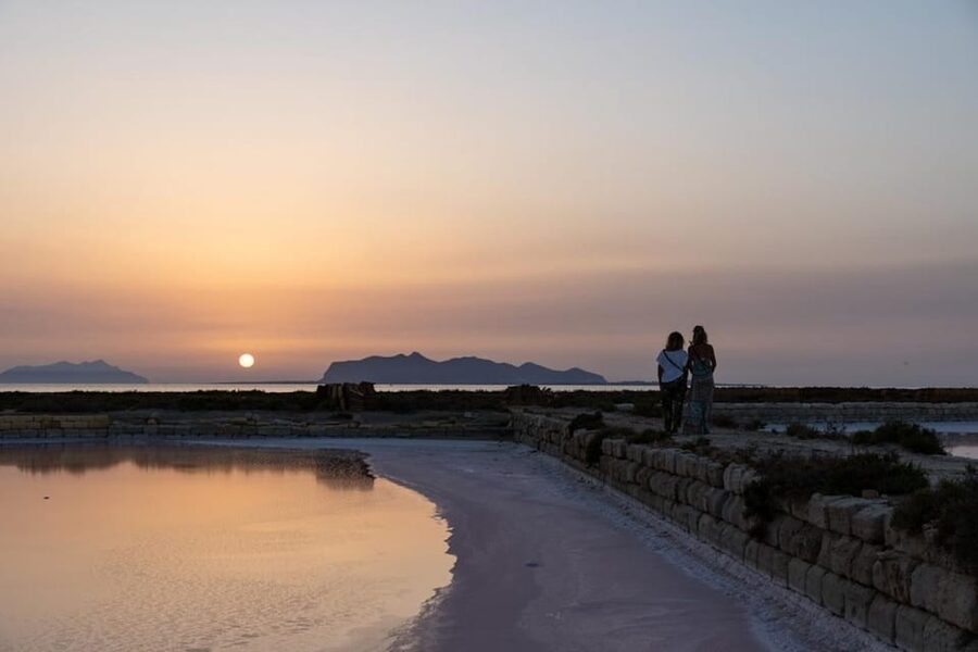 Marsala Wellness on the Isola Lunga Salt Pans with Aperitif - A guided hour through working pink salt ponds