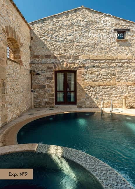 Nature and relaxation by the pool at Baglio Passofondo Estates - Why the silence is part of the experience