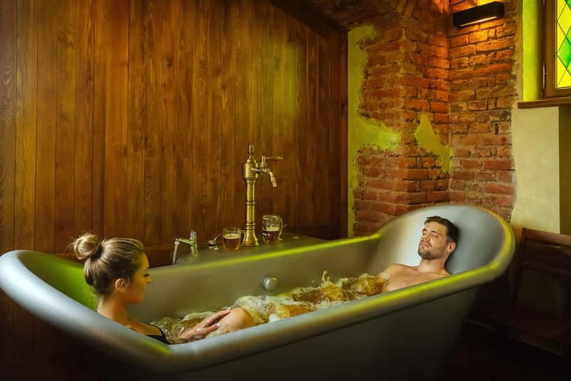 Prague: Beer and Wine Spa Bath with Salt Cave Experience - Choosing between the beer bath and wine bath