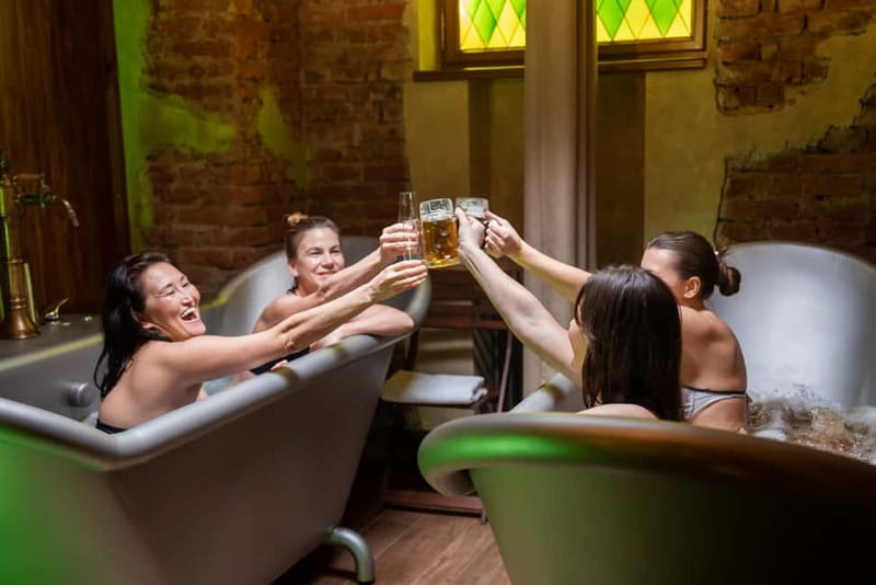 Prague: Beer and Wine Spa Bath with Salt Cave Experience - The beer bath: Czech tradition with a playful twist