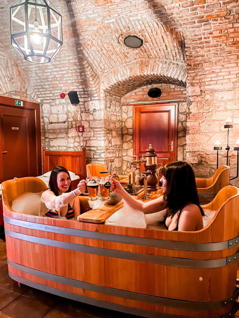 Prague: Beer Spa Bernard with Beer and Massage Option - Value at $129 for Two People