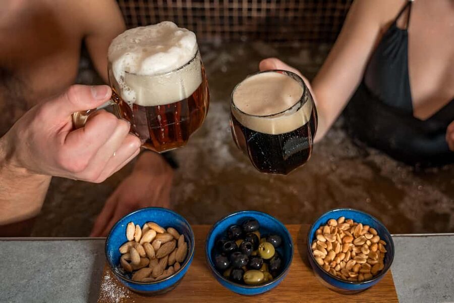 Prague: Beer Spa Experience with Unlimited Beer and Sauna - Arriving at the private beer whirlpool