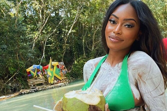 Private Bamboo Rafting & Limestone Foot Massage from Montego Bay - Fruit, refreshments, and jerk chicken