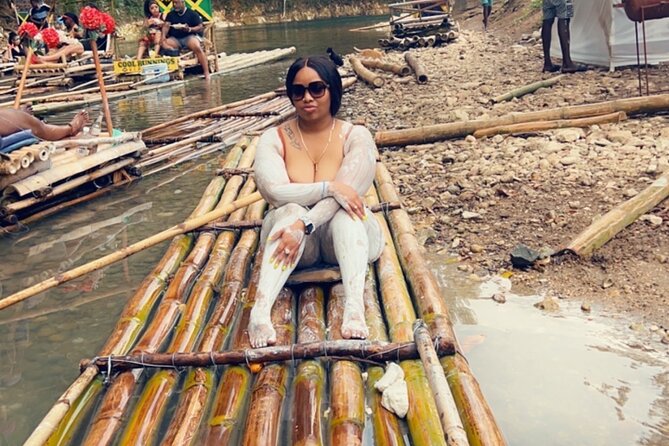 Private Bamboo Rafting Tour In Lethe and Limestone Massage - Boarding the 30-foot raft at Lethe Village