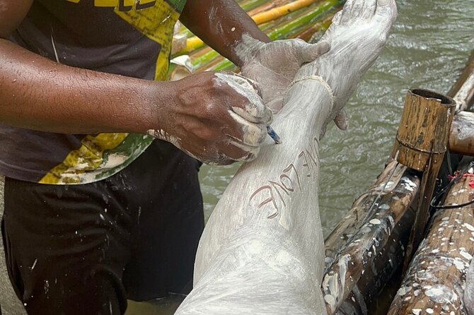 Private Lethe Bamboo Rafting Lime Stone Foot Massage Tour - Arriving in the Lethe mountain area