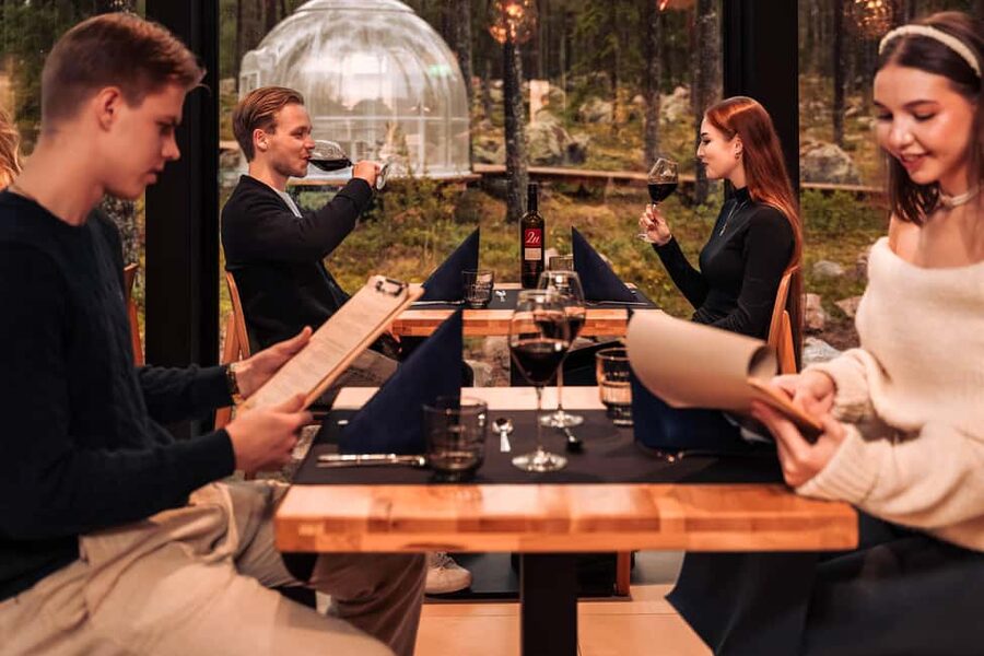 Rovaniemi: Daylight Forest spa,outdoor hot tubs and lunch - Outdoor hot pools in the Arctic cold