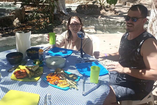 Shaded Hot Spring, Massage and Mex Grill in Puerto Vallarta - Lunch cooked over wood and coals