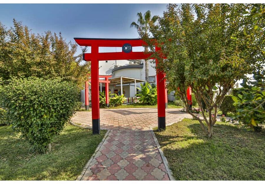 Side: Turkish Bath & Wellness Complex Entry & Treatments - The garden massage houses and overall atmosphere