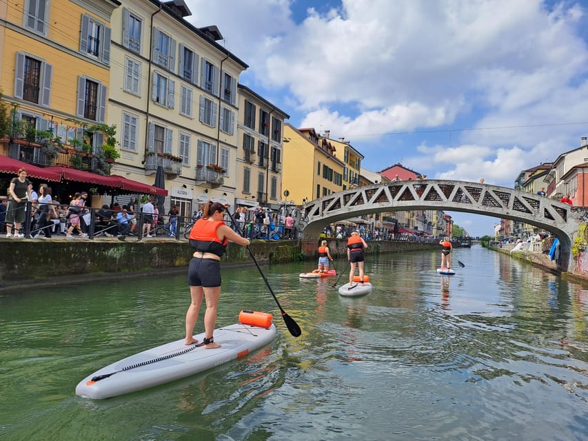 SUPMindfulness on Navigli: wellness experience in Milan - The land lesson makes the first paddle easier
