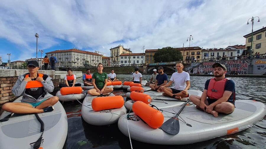 SUPMindfulness on Navigli: wellness experience in Milan - From the Darsena to Naviglio Grande