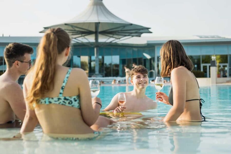 Therme Laa Wellness Day: Spa Escape Near Vienna - The included textile sauna for families