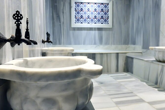 Traditional Turkish bath with Massage and Sauna - The Turkish bath ritual: scrub, soap, and heat