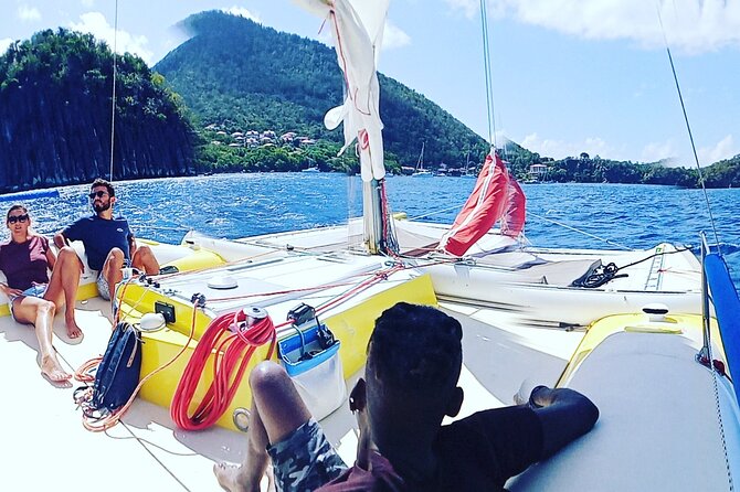 Two Hours of Sailing and Relaxation in the Bay of Saintes - Looking for pelicans near Terre de Bas