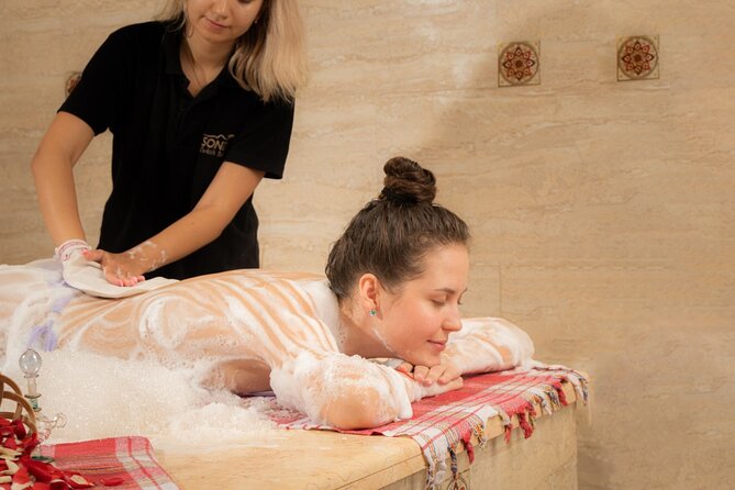 ViP Full Package Cleopatra Hammam & Full Body Massage in Hurghada - The heated marble stone and body scrub